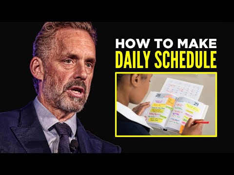 How To Make Daily Schedule - Jordan Peterson Speech