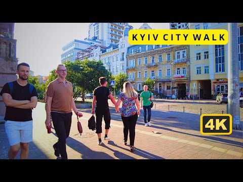 🔥UKRAINE. KYIV's VIBRANT LIFE CAPTURED IN 4K. Walking Tour🔥