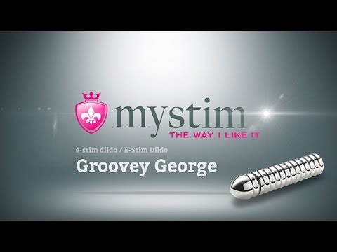 Видео Рельефный фаллос для интенсивного электросекса Groovey George Mystim e-stim dildo