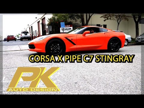 CORVETTE C7 STINGRAY CORSA EXHAUST X PIPE - PK AUTO DESIGN