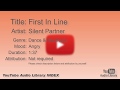 First In Line Silent Partner Dance Electronic Angry YouTube Audio Library BGM