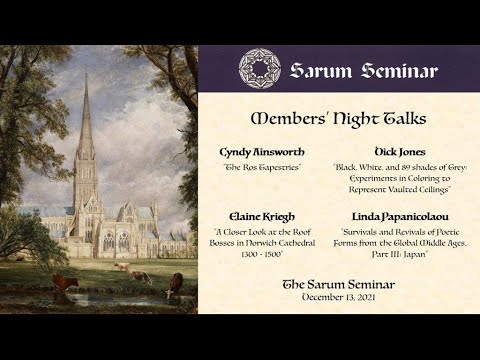 Sarum Seminar 2021-12-13 Members night
