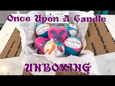 *ONCE UPON A CANDLE* - UNBOXING & First Impression - Bath Bombs 💣