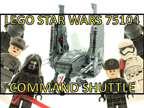 LEGO STAR WARS THE FORCE AWAKENS KYLO REN'S COMMAND SHUTTLE 75104 UNBOXING & REVIEW