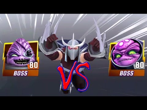 Shredders human Team VS Kraang Prime and Kraang Sub Prime - TMNT Legends