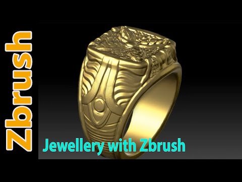Motif Signet ring with Zbrush | jewelry design tutorial