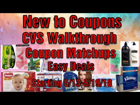 Newbie Coupon Deal Matchups. Come with me to CVS. CVS Walkthrough Deals 5/13-5/19/18. Easy Deals