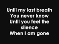 Tarja Turunen - Until My Last Breath (with lyrics ...