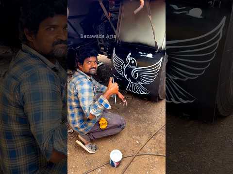 Street Artist’s Mind-Blowing Artwork on a Brand New Truck!#shorts #art #viral