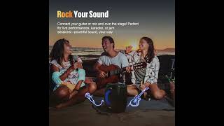 “DOSS PartyBoom – 120W Loud Bluetooth Speaker for Epic Outdoor Parties!”