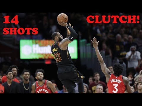 LeBron James - All 14 Clutch Shots - 2017/2018 NBA Season! (Chronological Order)