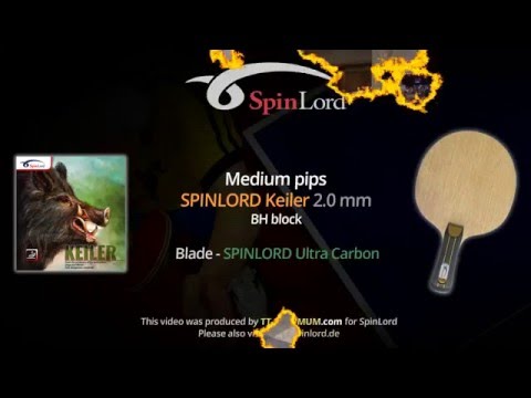SPINLORD Keiler 2.0 mm - BH block against topspin on SPINLORD Ultra Carbon blade