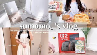 休日vlog.2026年上半期もぼちぼち頑張った自分へ15万円分のご褒美を買う🙂‍↕️💸|ネイルを変えてete,ReFaで買い物,HARBSのミルクレープ🍰|ようやくSwitch2お迎え🎉