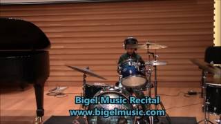 Tampa Music Center Drum Lesson Student Performing Top of The World