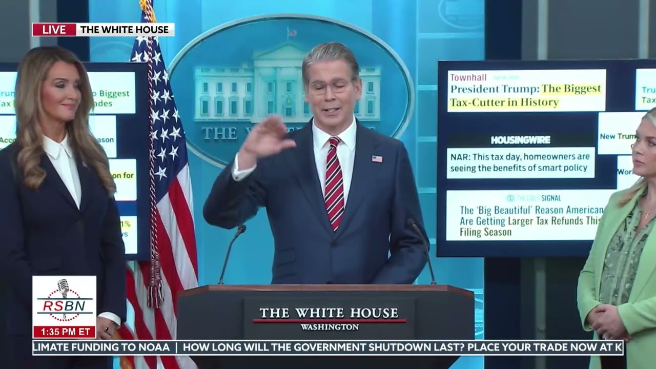 WATCH: Karoline Leavitt and Scott Bessent Answer Questions on the Economy and Iran - 04/15/26