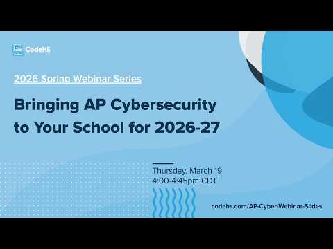 Bringing AP Cybersecurity to Your School Next Year thumbnail