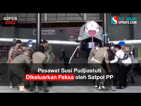 Pesawat Susi Pudjiastuti Dikeluarkan Paksa oleh Satpol PP