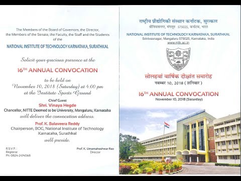 16th Annual Convocation - NITK Surathkal