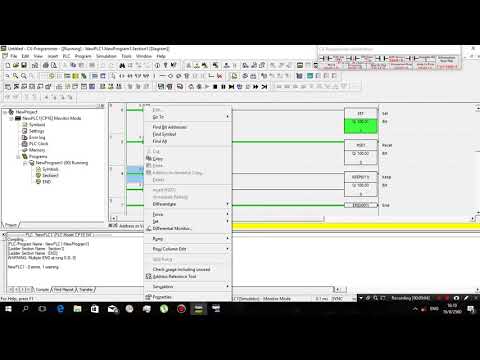 Simulation PLC Omron Bye Bye