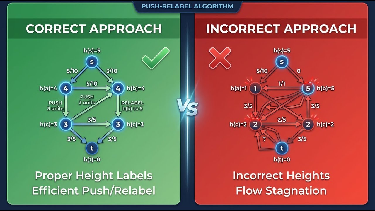 Push Relabel Algorithm Explained