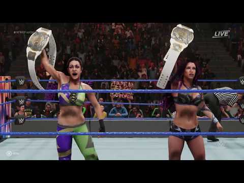 Fastlane 2019: Bayley & Sasha Banks vs Nia Jax & Tamina Snuka (WWE 2K19)