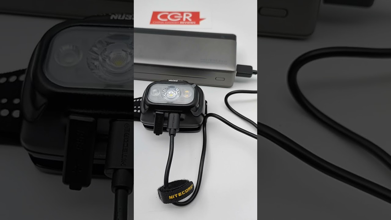 Charging Nitecore NU33 700 Lumen LED Rechargeable Headlamp #flashlightgo #shorts #short