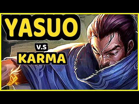 SKT T1 FAKER (YASUO) vs KARMA - MID CHALLENGER GAMEPLAY - KR