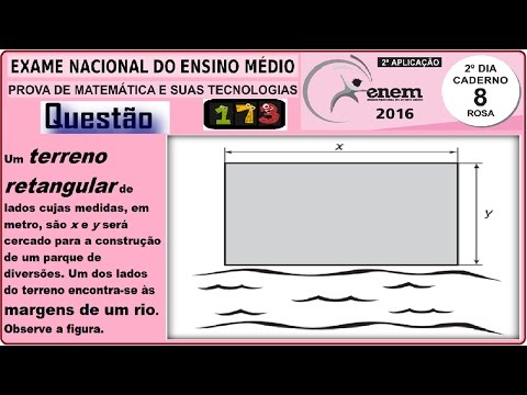 CURSO MATEMÁTICA ENEM 2016 QUESTÃO 173 PROVA ROSA RESOLVIDA EXAME NACIONAL ENSINO MÉDIO 2ª Aplicação