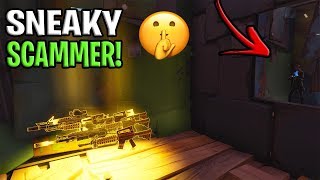 Worlds Sneakiest Scammer Loses Whole Inventory! 😆 In Fortnite Save The World