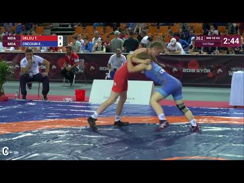 1/4 WW - 58 kg: T. DELEU (MDA) v. E. CRECIUN (MDA)