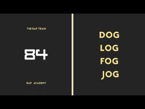 RAP BEAT WITH WORDS - FREESTYLE TRAINING - BE A RAPPER
