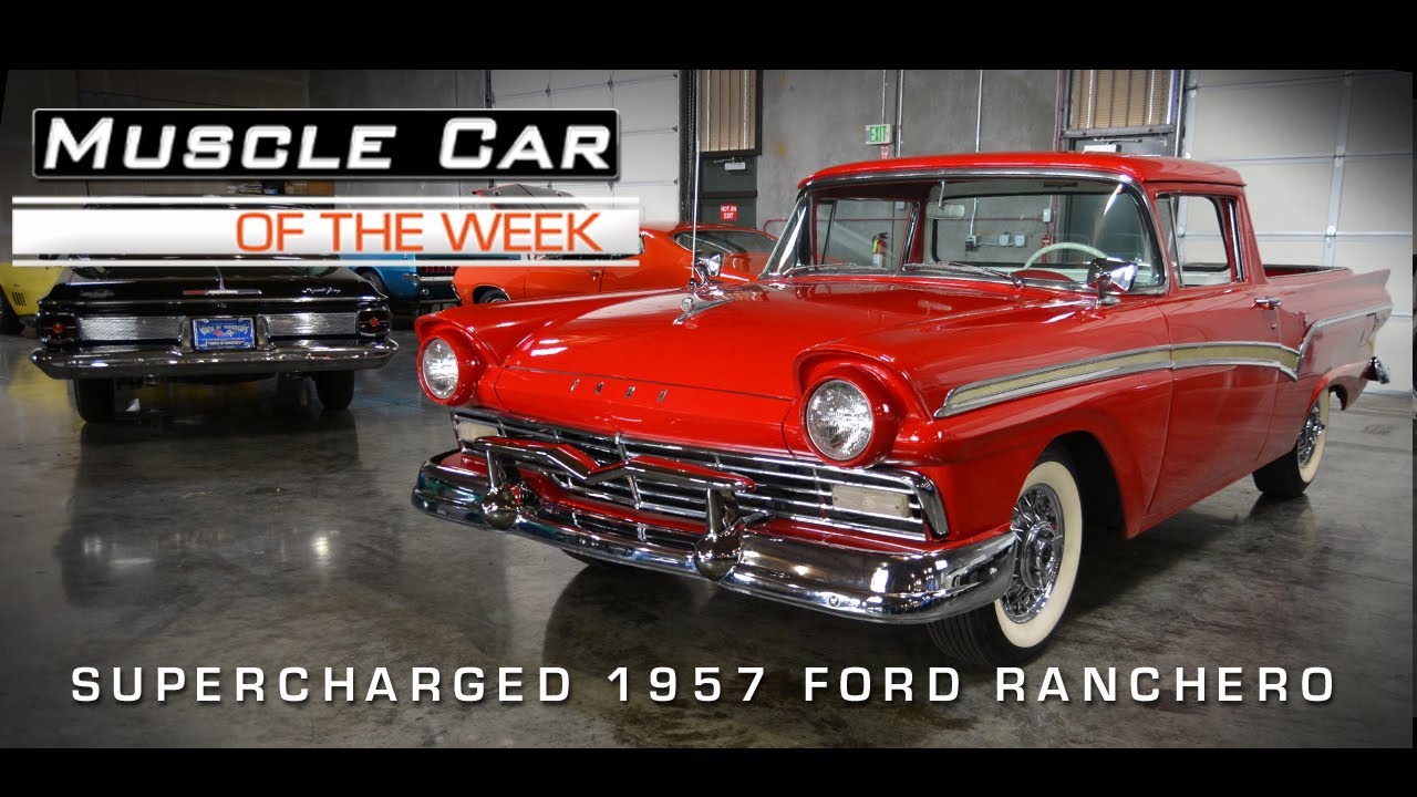 Supercharged 1957 Ford Ranchero Muscle Car Of The Week Video 15