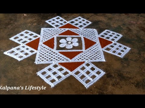 Festival Big Padi Kollam Easy Rangoli Pandaga Muggulu
