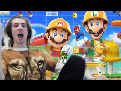 xQc Plays Super Mario Maker 2 with Chat!