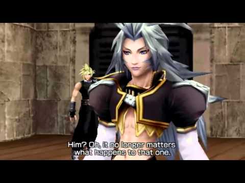 [HD]Dissidia 012 Duodecim Cutscene - Cloud talks with Kuja, Kefka's evil plan