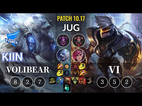 AF Kiin Volibear vs Vi Jungle - KR Patch 10.17