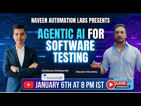 Agentic AI for Software Testing By ContextQA - Naveen Automation Labs