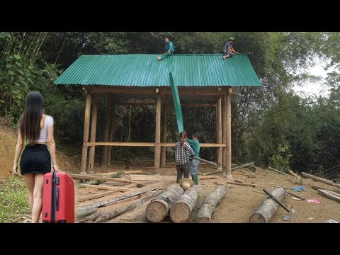 After 12 years working abroad, The girl returned to her garden building house | Start To Finish