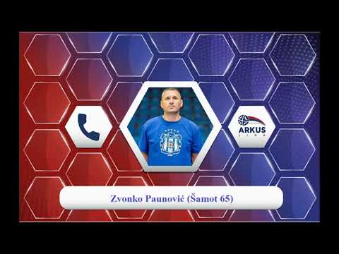 Najava 7. kola (muškarci) ARKUS lige - trener ekipe Šamot 65 - Paunović Zvonko