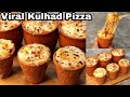 Viral Couple Kulhad Pizza Recipe In 10 Mins वायर कपल की कूल्हड़ प�