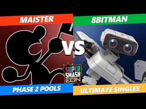 SSC 2019 SSBU - Maister  (Game & Watch) Vs. 8BitMan (ROB) Smash Ultimate Tournament Pools