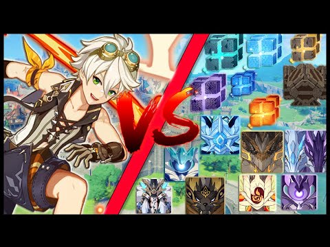 Main DPS Bennett Against All World Bosses In The Game - Genshin Impact