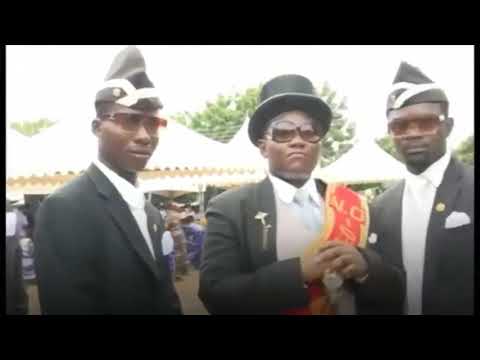 MEME NEGROS BAILANDO con ATAUD en FUNERAL