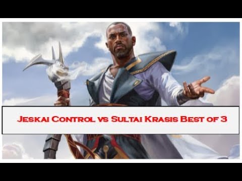 Jeskai Control vs Sultai Krasis on MTG Arena Ranked Bo3