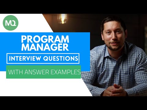 Program Manager Interview Questions with Answer Examples