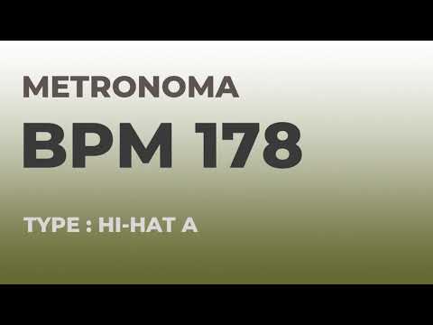 메트로놈 | BPM 178 | Metronome | Type : Hi-Hat A