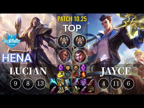 hyF Hena Lucian vs Jayce Top - KR Patch 10.25