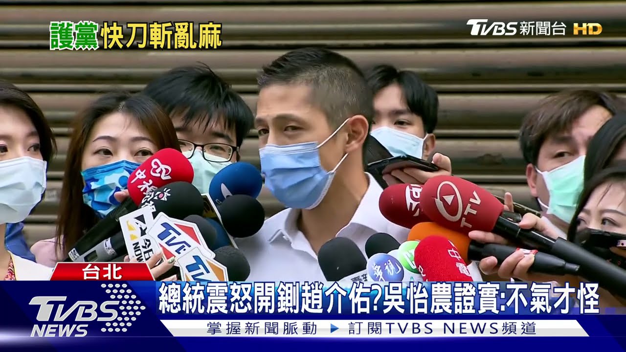 總統怒才開鍘趙介佑!吳怡農證實也喊排黑 藍酸仍有黃承國