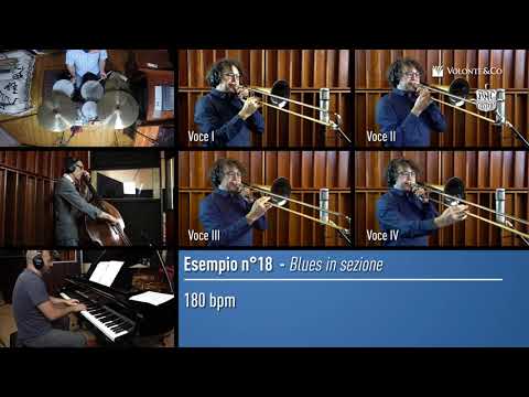 ESEMPIO n° 18 dal mio libro SPEAK! Tecniche di articolazione per trombone jazz - Volonté &co.