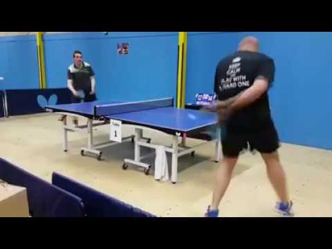 The greatest sandpaper table tennis shot of all time!